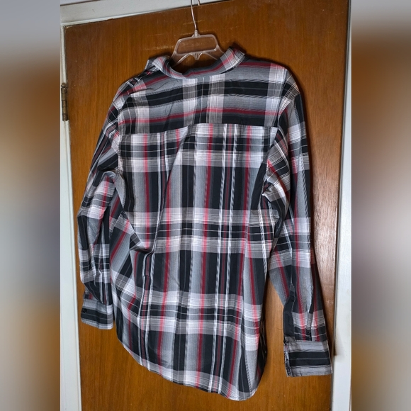 Beverly Hills Polo Club Plaid Button-Down Shirt XL - Picture 3 of 3